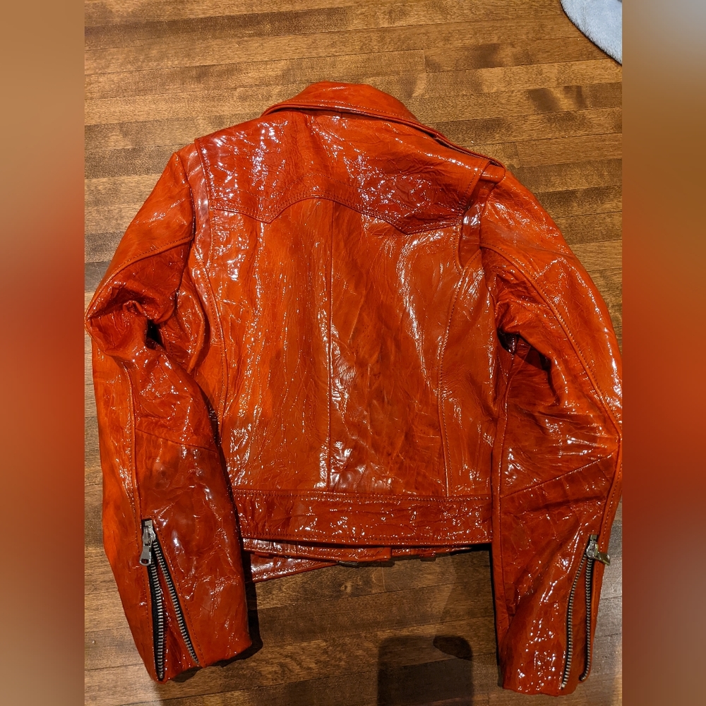Patent leather biker jacket - Picture 2 of 2